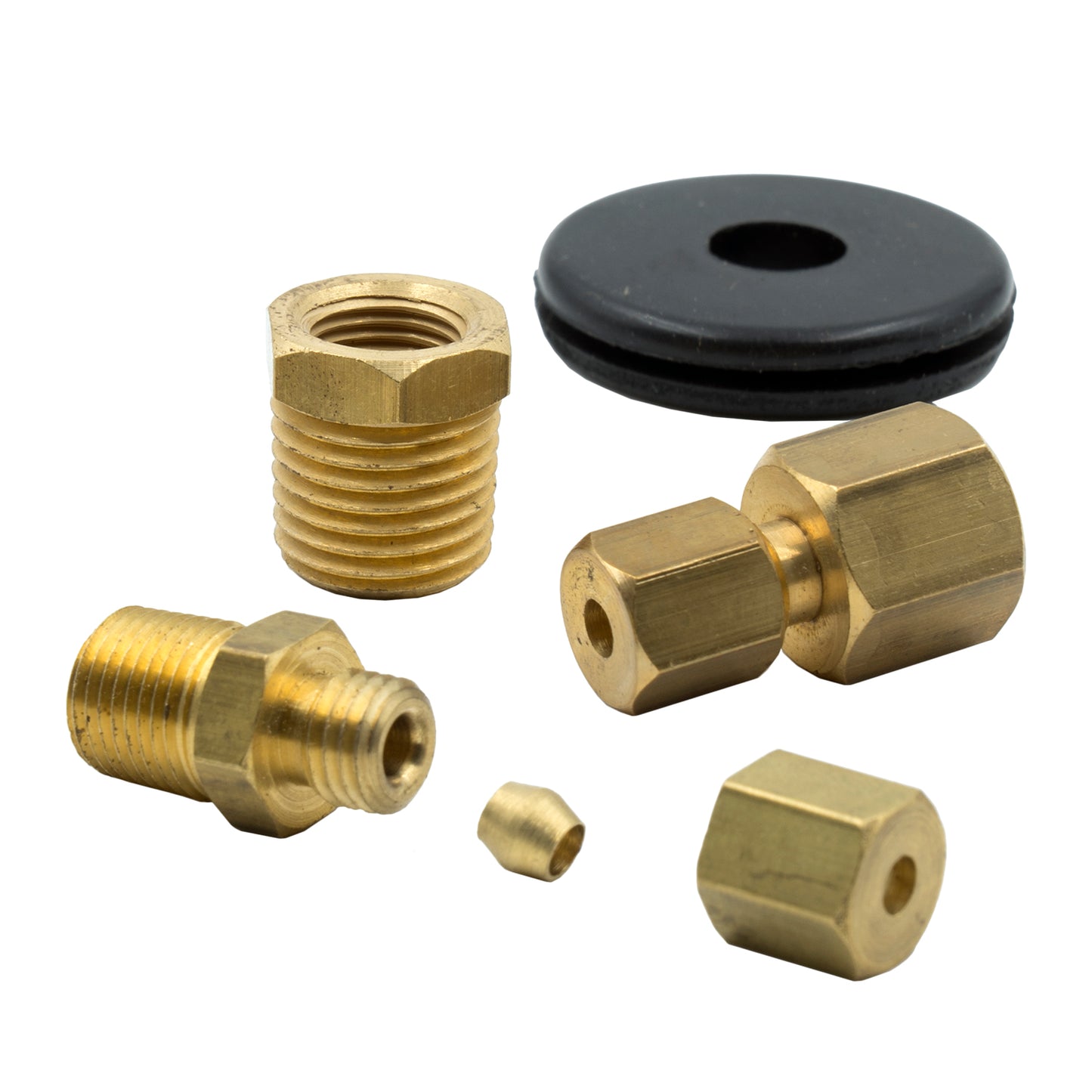 FITTING KIT 1/8 In. NPTF COMPRESSION TO 1/8 In. LINE BRASS