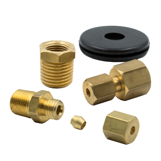 FITTING KIT 1/8 In. NPTF COMPRESSION TO 1/8 In. LINE BRASS