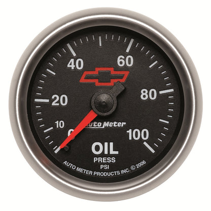 2-1/16 In. OIL PRESSURE 0-100 PSI GM BLACK