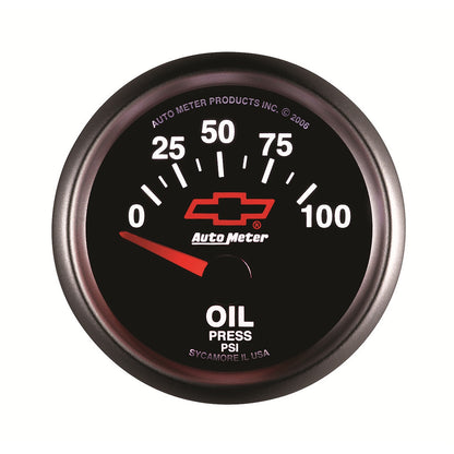 2-1/16 In. OIL PRESSURE 0-100 PSI GM BLACK