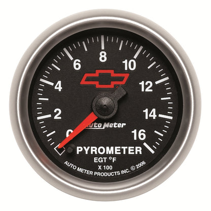 2-1/16 In. PYROMETER 0-1600 Fahrenheit GM BLACK