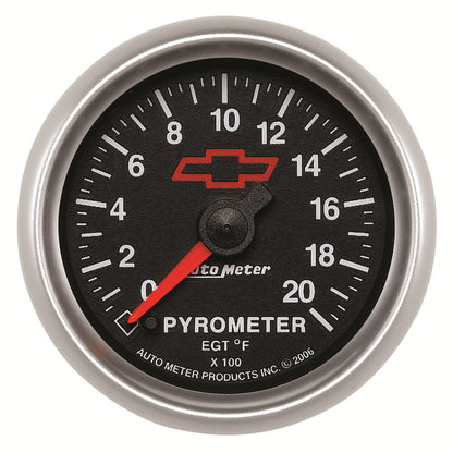 2-1/16 In. PYROMETER 0-2000 Fahrenheit GM BLACK