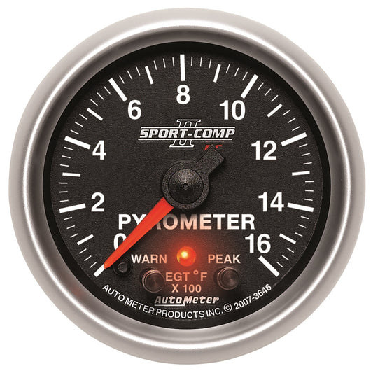 2-1/16 In. PYROMETER 0-1600 Fahrenheit SPORT-COMP II