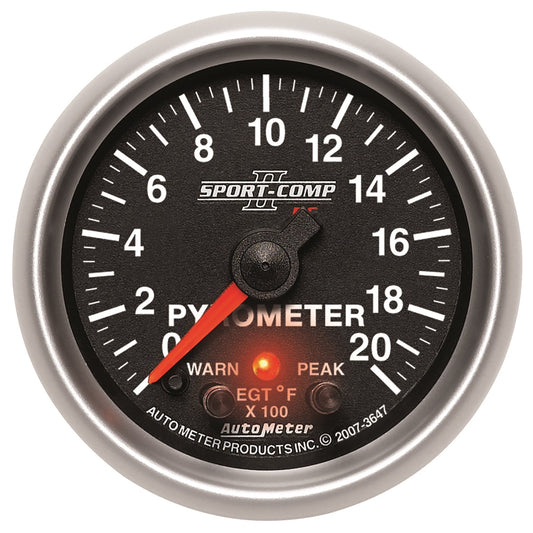 2-1/16 In. PYROMETER 0-2000 Fahrenheit SPORT-COMP II