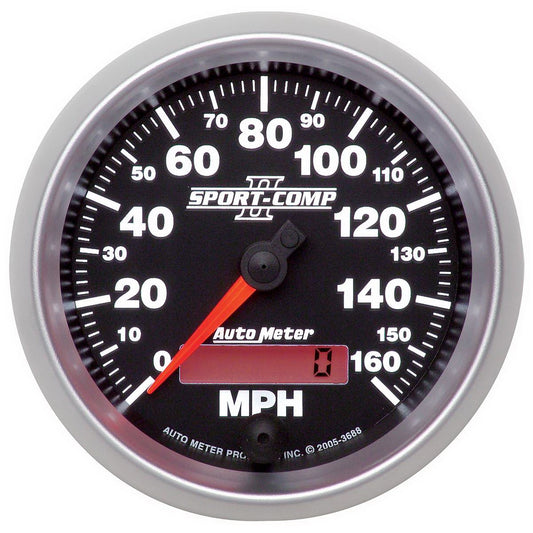 3-3/8 In. SPEEDOMETER 0-160 MPH SPORT-COMP II