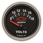 2-1/16 In. VOLTMETER 8-18V GM BLACK