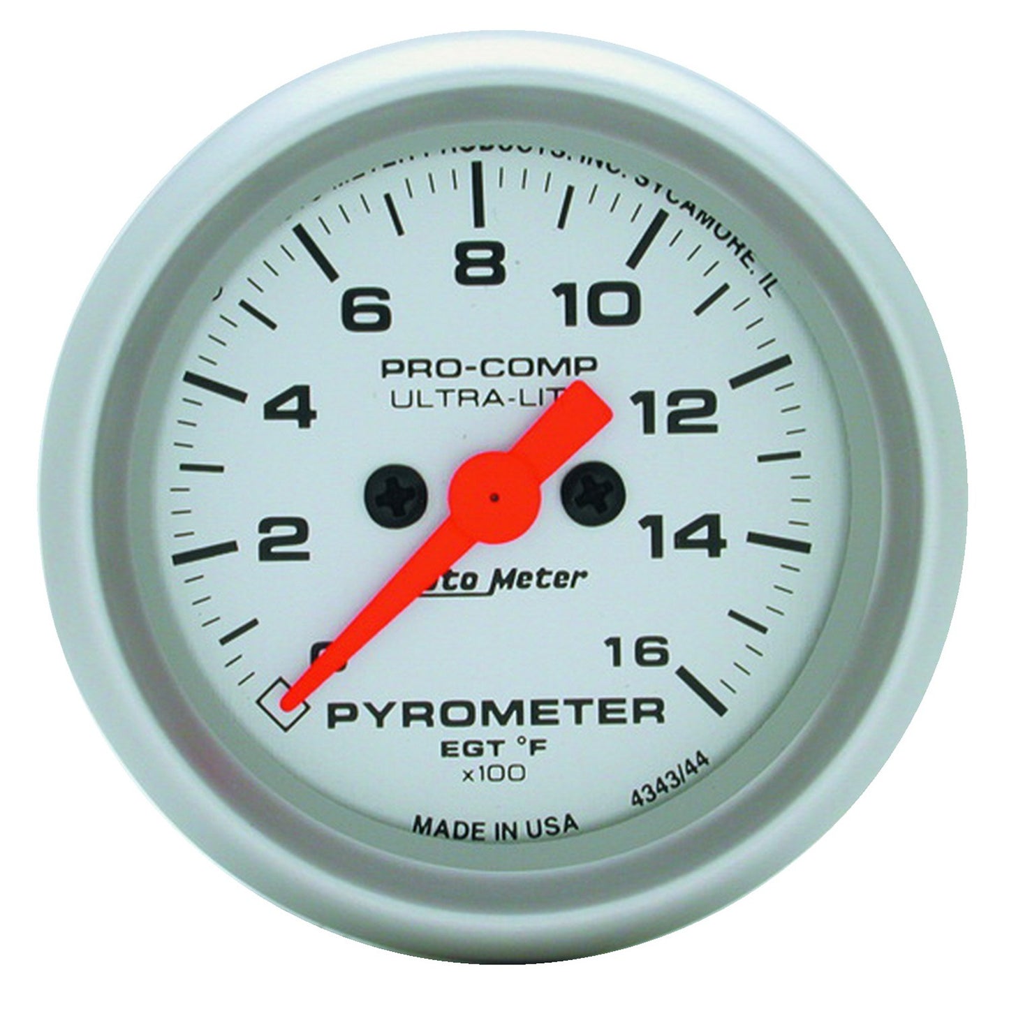 2-1/16 In. PYROMETER 0-1600 Fahrenheit ULTRA-LITE