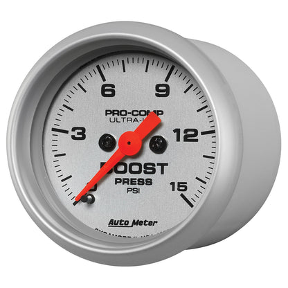 AutoMeter 2-1/16 in. Boost Gauge 0-15 PSI Ultra-Lite - ATM-4350