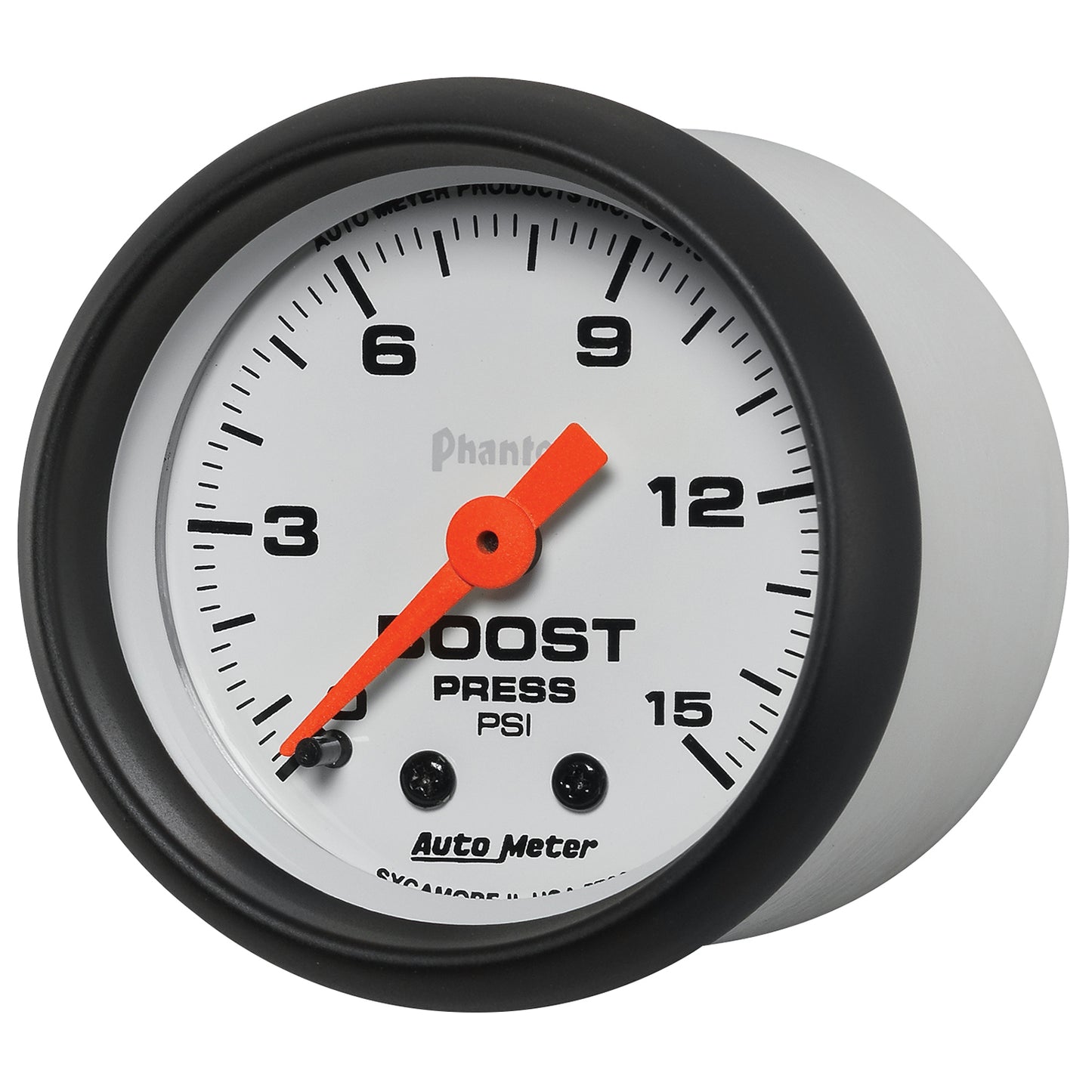 AutoMeter 2-1/16 in. Boost Gauge 0-15 PSI Phantom Series - ATM-5702