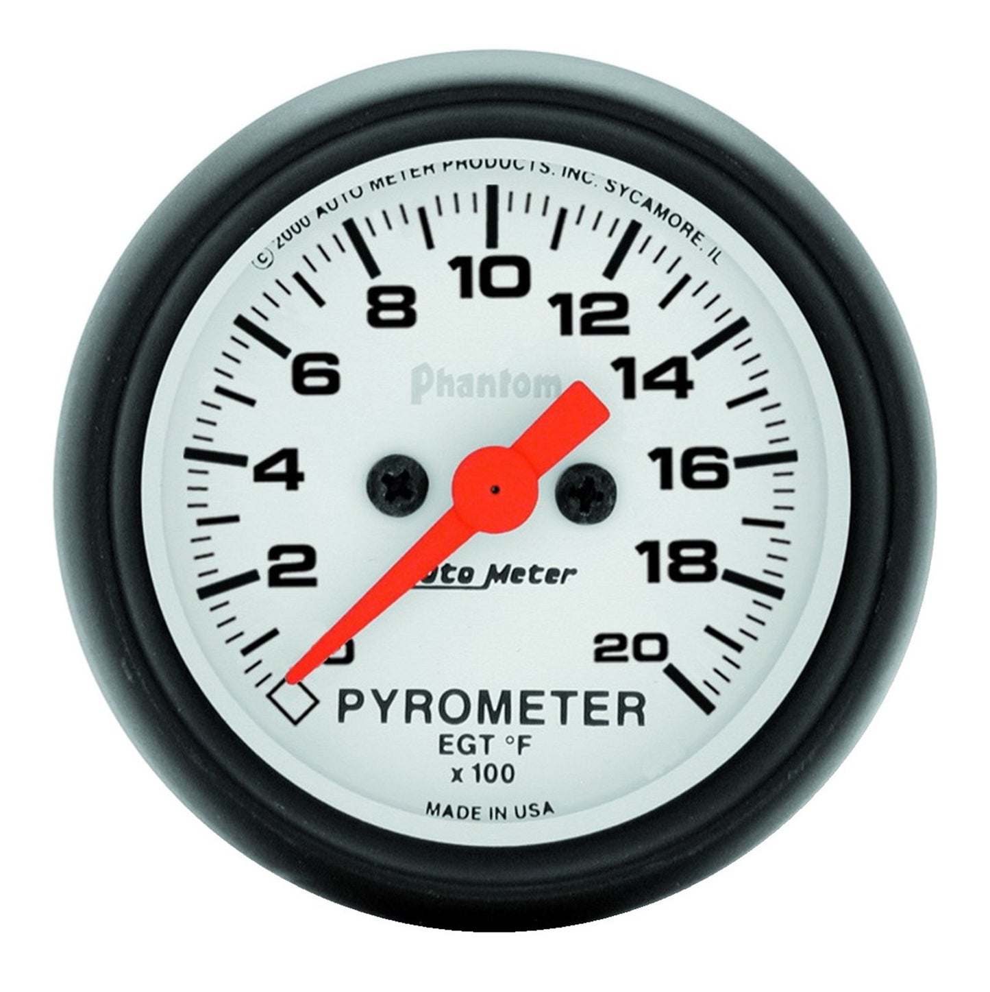 2-1/16 In. PYROMETER 0-2000 Fahrenheit PHANTOM