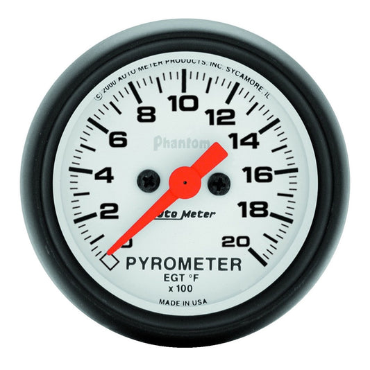 2-1/16 In. PYROMETER 0-2000 Fahrenheit PHANTOM