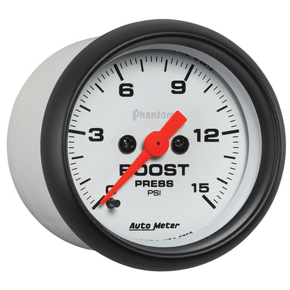 AutoMeter 2-1/16 in. Boost Gauge 0-15 PSI Phantom Series - ATM-5750