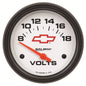 2-5/8 In. VOLTMETER 8-18V GM WHITE
