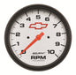 5 In. IN-DASH TACHOMETER 0-10000 RPM GM WHITE
