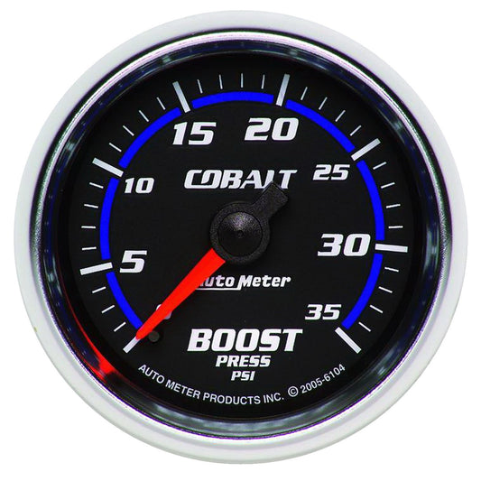 AutoMeter 2-1/16 in. Boost Pressure 0-35 PSI Cobalt Series - ATM-6104