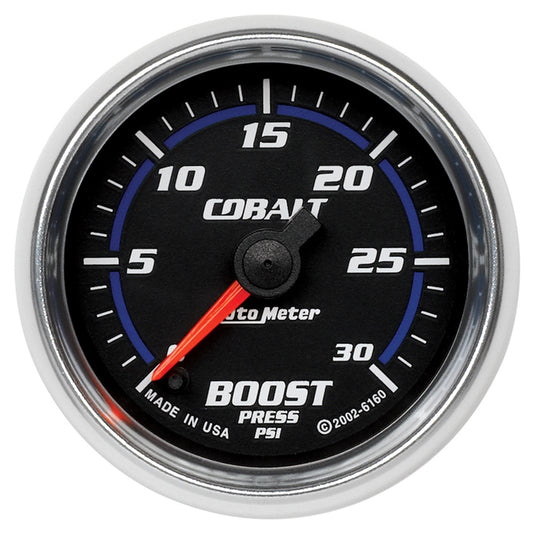 AutoMeter 2-1/16 in. Boost Pressure 0-30 PSI Cobalt Series - ATM-6160