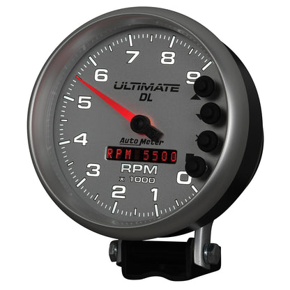 5 In. TACHOMETER 0-9000 RPM PEDESTAL ULTIMATE DL PLAYBACK SILVER