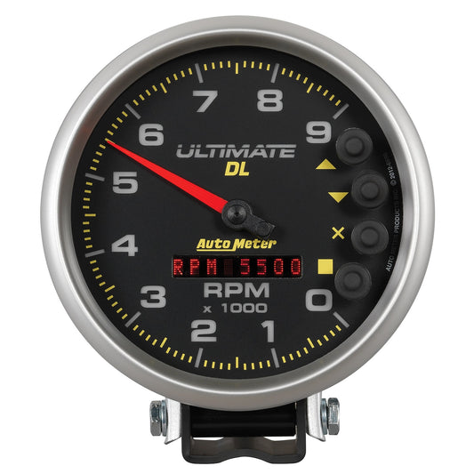 5 In. TACHOMETER 0-9000 RPM PEDESTAL ULTIMATE DL PLAYBACK BLACK