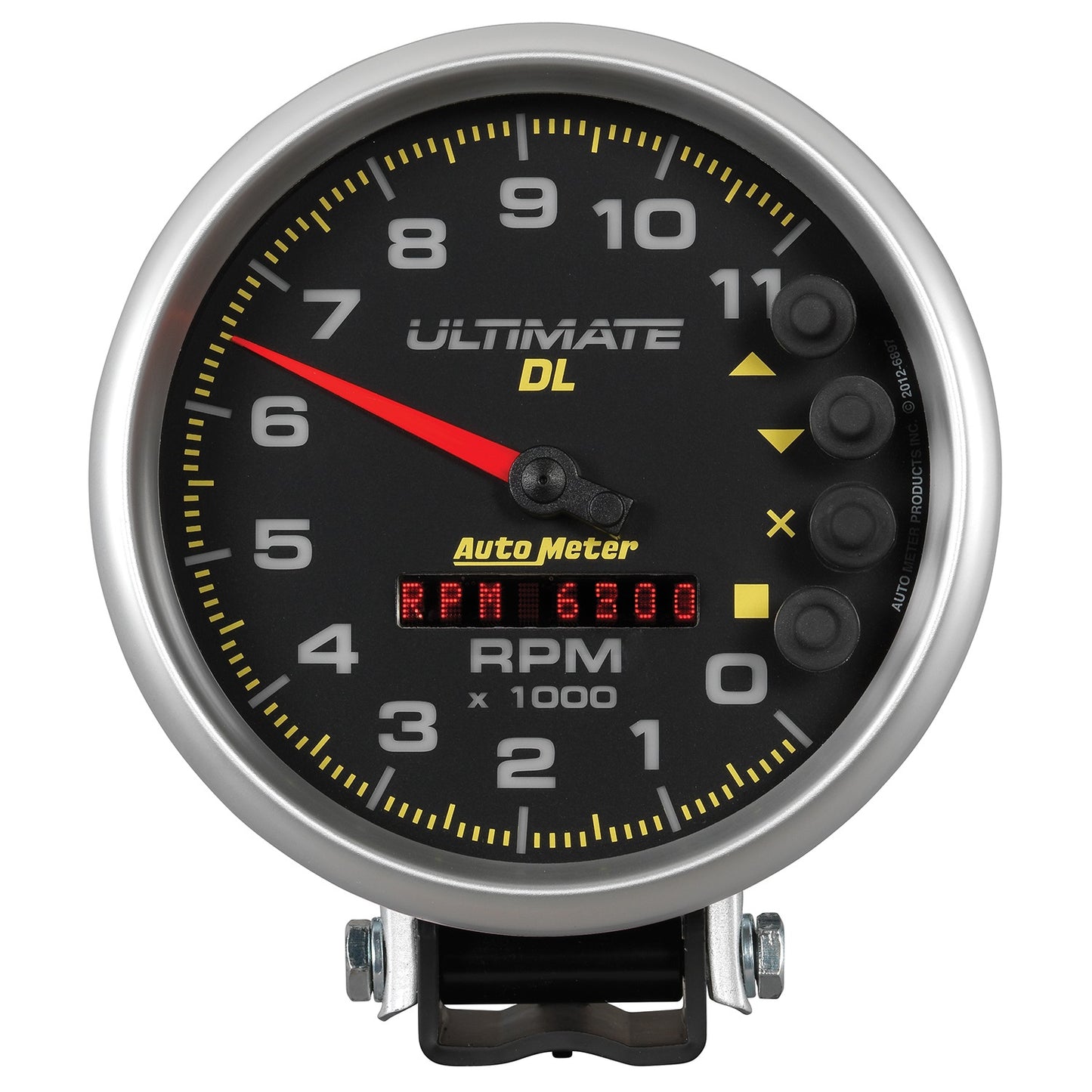 5 In. TACHOMETER 0-11000 RPM PEDESTAL ULTIMATE DL PLAYBACK BLACK