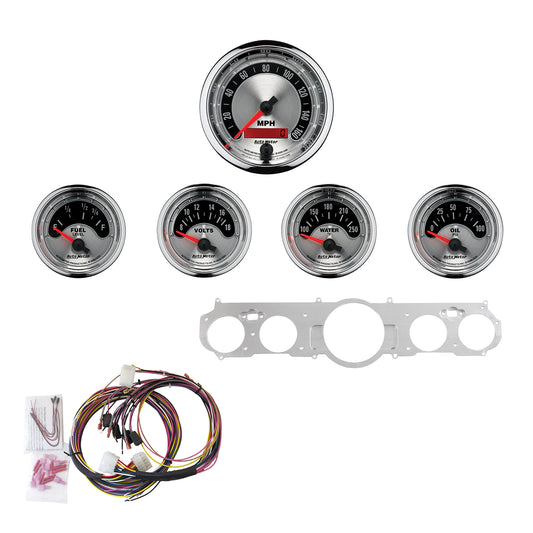 5 GAUGE DIRECT-FIT DASH KIT MUSTANG 65-66 AMERICAN MUSCLE