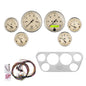 6 GAUGE DIRECT-FIT DASH KIT FORD TRUCK 53-55 ANTIQUE BEIGE