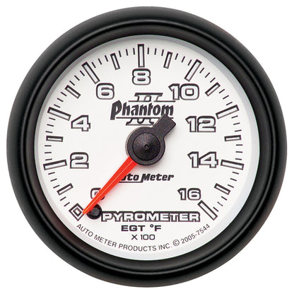 2-1/16 In. PYROMETER 0-1600 Fahrenheit PHANTOM II