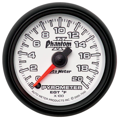 2-1/16 In. PYROMETER 0-2000 Fahrenheit PHANTOM II