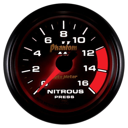 2-1/16 In. NITROUS PRESSURE 0-1600 PSI PHANTOM II