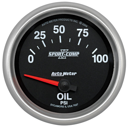 2-5/8 In. OIL PRESSURE 0-100 PSI SPORT-COMP II