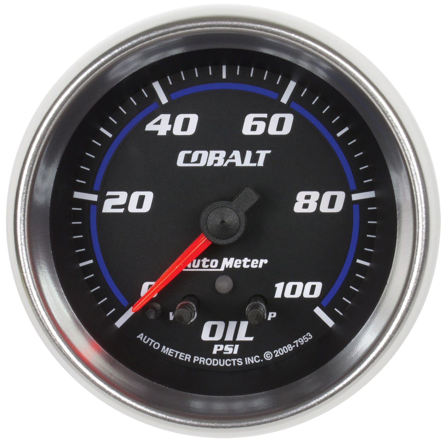 2-5/8 In. OIL PRESSURE 0-100 PSI COBALT