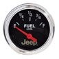 AutoMeter 2-1/16 in. Jeep Fuel Level Gauge 73-10 Ω Black - ATM-880428