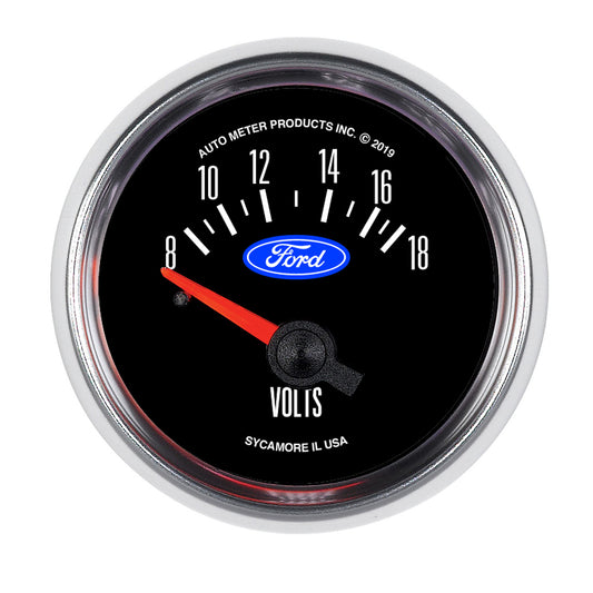 AutoMeter 2-1/16 in. Voltmeter 8-18V Ford - ATM-880823