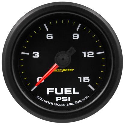 AutoMeter 2 1/16 in. Fuel Pressure Gauge 0-15 PSI Extreme Environment - ATM-9261