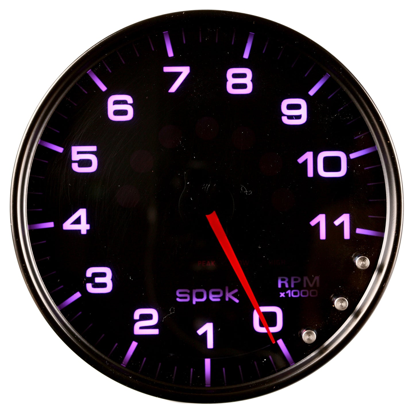 5 In. IN-DASH TACHOMETER 0-11000 RPM SPEK-PRO BLACK/BLACK